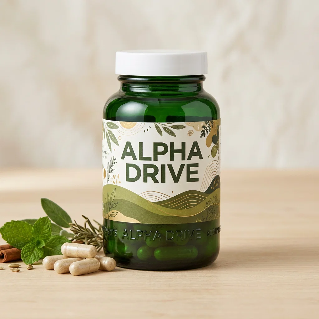 Alpha Drive voedingssupplement witte pillenfles